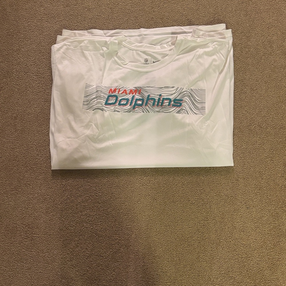 Brand New Men’s 4XL White Miami Dolphins Nike Short Sleeve T-Shirt